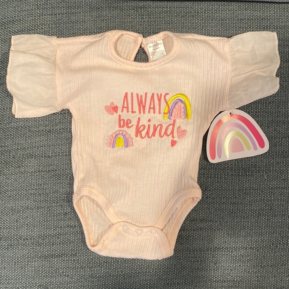 New with tags, never worn! 3-6 month onesie